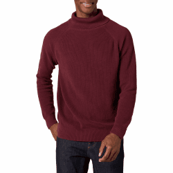 Amazon Essentials Herren Rollkragenpullover aus 100% Baumwoll-Rippstrick
