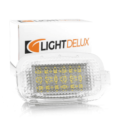 LIGHTDELUX LED Fußraumbeleuchtung, Kofferraumbeleuchtung, Türeinstiegsleuchten, Handschuhfach Plug&Play