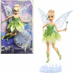 Mattel Disney Tinker Bell - Sammelpuppe zum 100. Geburtstag von Disney, inspiriert von Peter Pan, mit funkelnden Details und beweglichen Flügeln, für ultimativen Spiel- und Ausstellungsspaß, HLX67
