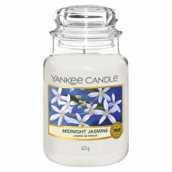 Yankee Candle Duftkerze im Glas (groß) | Midnight Jasmine | Kerze mit langer Brenndauer bis zu 150 Stunden | Perfekte Muttertags- und Ostergeschenke für Frauen