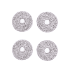 ECOVACS Waschbare Wischpads, für DEEBOT X1 OMNI/X1e OMNI/X2 OMNI/X2 COMBO/X1 TURBO/T10 TURBO/ T20 OMNI, 4 Stück/Box, Originalzubehör, Grau