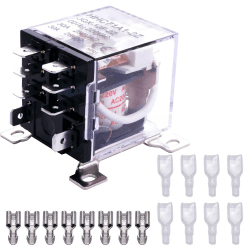 Taiss JQX Elektromagnetisches Relais AC 220V 8 Pin 30A DPDT 2NO 2NC Universal-Hochleistungsrelais für Fernbedienung, automatisches Steuersystem