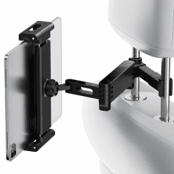 GlasFlength Tablet Halterung Auto, 360° Drehbar KFZ Tablet Halter Kopfstütze Ausziehbare Tablet Holder Car für 14-26CM Geräte Universal Kopfstützenhalter für iPad, Smartphone, Switch