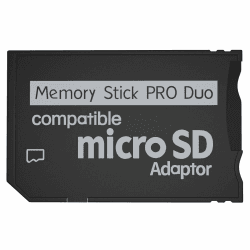 Aukuoy PSP Memory Stick Adapter: Micro SD auf PSP Memory Stick PRO Duo MagicGate Karte für Playstation Portable, Kamera, Handycam