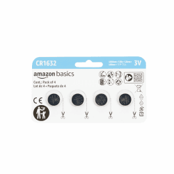 Amazon Basics Cr1632 Lithium Knopfzellen, 4 stück (1er-Pack)