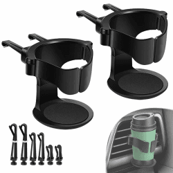 YDHfdc 2 Stück Getränkehalter Auto Lüftung Verstellbarer Becherhalter Auto Universell Auto Getränkehalter mit Clips für Auto Aschenbecher, Kaffeebecher und Getränkedose