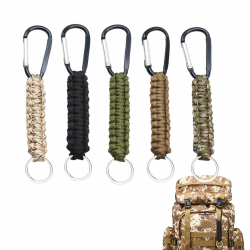 XoeLLe Paracord Schlüsselanhänger 5 Stück Karabinerhaken Schlüsselband Karabiner Personalisiert Paracord Anhänger Schlüsselring Keychain für Motorrad Auto Camping Wandern Männer Frau Kinder