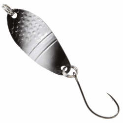 FTM Spoon Dragon 1,6g 2,7cm - Forellenblinker, Farbe:schwarz-weiß/schwarz m. Glitter