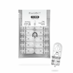 Magnet Pack 10 W5W Halogen-Keillampen 12V 5W Sockel T10 W2,1X9,5D Innen und Außen – Auto und Motorrad
