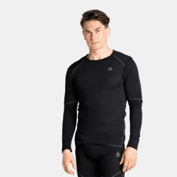 Odlo Herren Thermounterwäsche Herren Active X-warm I Langarm Thermoshirt I Warme Skiunterwäsche I Langarm Thermoshirt mit Rundhals Funktionsunterwäsche Langarm Shirt (1er Pack)