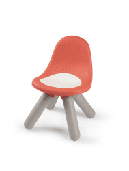 Smoby - Kid Stuhl Ziegelrot – Design Kinderstuhl für Kinder ab 18 Monaten, für Innen und Außen, Kunststoff, ideal für Garten, Terrasse, Kinderzimmer, 880107