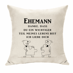 Ehemann Geschenke Mann Geschenk von Frau Ehemann Valentines Geschenke für Männer Mann Kissenbezug Geschenke für Mann Geburtstag Geschenke Hochzeit Jahrestag Geschenke (Ehemann)