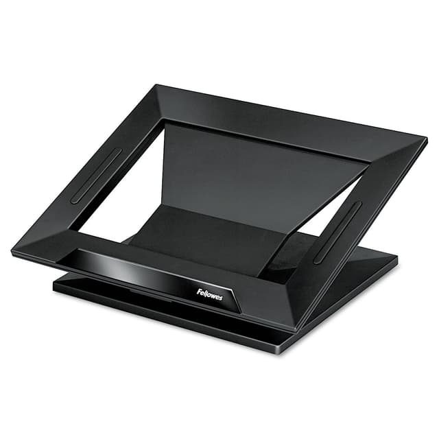 Fellowes Laptop Ständer für Home Office, für Laptops bis 17 Zoll (43,18 cm), modernes Design,ergonomisch höhenverstellbar, schwarz