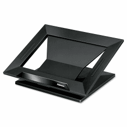 Fellowes Laptop Ständer für Home Office, für Laptops bis 17 Zoll (43,18 cm), modernes Design,ergonomisch höhenverstellbar, schwarz