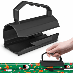 Geschenkpapier Schneider für Rollen, Geschenkpapierschneider Sliding Geschenkpapier Cutter mit Griff, Wrapping Paper Cutter für Geburtstage, Weihnachten und Alle Arten von Festen (A)