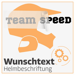 Helmaufkleber - Aufkleber für Helm mit Wunschtext - Wunschtext Aufkleber für Helme Namenaufkleber konfigurieren