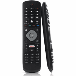 Leyf Ersatz Fernbedienung für Philips TV, Philips Universal LCD LED 3D HD Smart TV mit Netflix, Keine Einrichtung erforderlich
