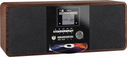 Imperial 22-235-00 Dabman i200 Internet-/DAB+ Radio mit CD-Player (Stereo Sound, UKW, WLAN, Aux In, Line-Out, Kopfhörer Ausgang, Inklusiv Netzteil) braun
