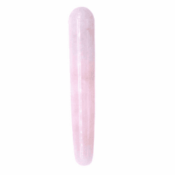 Jade Massage Stab Triggerpunkt Massagegerät Guasha Massage Jade Roller Gesichts Roller Massagegerät (Rosa)