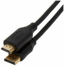 Amazon Basics DisplayPort auf HDMI, 1.8 m, 10 Stück, Schwarz