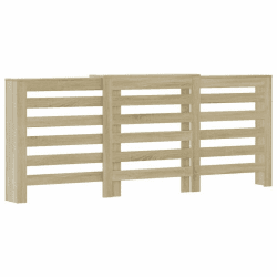 vidaXL Heizkörperverkleidung, Heizungsverkleidung Modernes Latten-Design, Heizkörperabdeckung für Wohnzimmer, Heizungsabdeckung, Sonoma-Eiche 205x21,5x83,5cm Holzwerkstoff