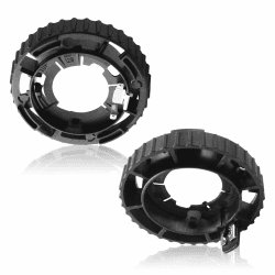 BIHEE D2S Scheinwerferlampen Adapter Ring Lampenfußclips Adapterhalter Halterung Lampenhalterung für W220 A169 E46 E64 E63 E83 Golf5 MK5 GTI R32 S40 S40II, 1300290120, 2 Stück