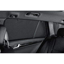 CAR SHADES Satz (Hintertüren) kompatibel mit Hyundai Tucson (NX4E) 2020- (2-teilig), Schwarz