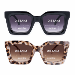 SKYWAY 2er-Pack Bifokale Lesesonnenbrillen für Damen Herren, Klassische Retro Bifokale Sonnenbrille mit Federscharnieren, UV400 Schutz
