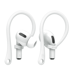elago EarHooks Kompatibel mit AirPods Pro 2/1, AirPods 4/3/2/1 Hülle - Verbessert, Perfekter Ersatz Ohrbügel Ohrhaken [US Patent Angemeldet] (Weiß)