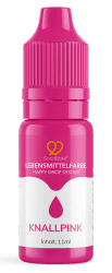 GoodBake Lebensmittelfarbe Pink (11 ml) – intensive Lebensmittelfarbe – hochkonzentrierte Farbe - zum Einfärben von Torten, Fondant, Buttercreme, Getränke, Schleim uvm. 100% vegan