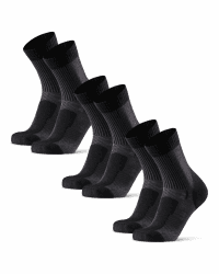 DANISH ENDURANCE Leichte Merino Wolle Wandersocken, Sommer Wollsocken, Merino Socken, Gepolstert, Atmungsaktiv & Anti-Blasen, Unisex, für Herren & Damen, 3 & 5 Paar