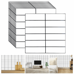 KYYGKY 15 Stück Klebefliesen Küche Wandfliesen Weiß Selbstklebend Badezimmer Fliesenaufkleber Küche Fliesenfolie Bad Küchenrückwand Selbstklebend 3d Wandfliesen Fliesen für Bad und Küche 30x30cm