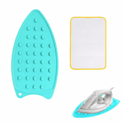 Silikon Bügelauflage, Bügelmatte, Bügelunterlage Für Tisch, Bügelmatte Für Tisch, Bügeleisen-Ablage, Mini Bügeleisenablage, Bügeltuch, mit 1 Stück Wärmedämmmatte, tragbar Sicherheitsschutz Thermal