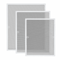 UISEBRT Insektenschutz Fenster - Fliegengitter mit Aluminium Rahmen - Mückengitter Fliegenschutz - Spannrahmen ohne Bohren - 80 × 100cm, Weiß