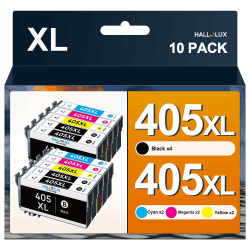 405XL Multipack 405 XL Patronen 405 Kompatibel für Epson 405 XL Druckerpatronen 405 für Epson Workforce Pro WF-4820 Patronen für WF 3820 Druckerpatronen WF 4820 WF 3820 WF 3825 (10er-Pack)