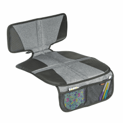 reer Kindersitz-Unterlage TravelKid Protect, rutschfeste Unterlage, ISOFIX geeignet, für alle herkömmlichen Modelle, grau