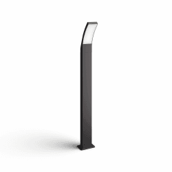 Philips Splay Outdoor Wegeleuchte, 12 W, 4000 K Kaltweiß, wasserfest, anthrazit, IP44 wetterfest