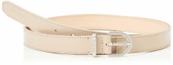 Calvin Klein Damen Gürtel Ck Must Metal Loop 2.5 cm Ledergürtel, Grau (Silver Mink), 75 cm