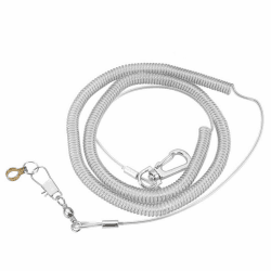 6m Papagei Vogel Anti-Biss Flying Training Seil Pet Leine Kits Ultralight Harness Leine Pet Toys für Cockatiels Starling Birds (zufällige Farbe)(8.5MM + 6M Flugseil)