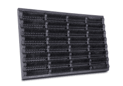 Hanse Home Brushes Fußmatte Kokos und Gummi 45x75cm – rutschfeste Schmutzfangmatte für Innen und Außen, Fußabtreter mit Kokosbürsten Türmatte Wetterfest Schmutzabtreter Outdoor – Schwarz