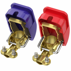 AUTOUTLET 2X KFZ Auto Batterie Schnellklemmen Polklemmen Batterieklemmen Batteriepolklemmen Set Boot PKW Klemmen (1 Paar)