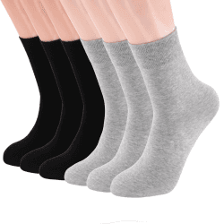 HeyUU Herren Premium 6 Paar Gr.35-46 Socken Freizeitsocken Baumwolle Socken Lange für Business Casual Sportsocken Komfort-Bund Unisex