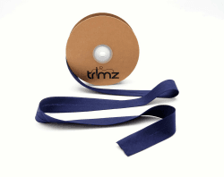 Trimz TCNAVY2520 Schrägband aus Polyester-Baumwolle, navy, 20m reel, 20 meter