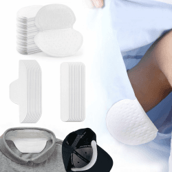 FloralGrace 60 Stück Achselpads Damen Herren, Anti-Schweiß Pads, Wegwerfbare Achselpads, Hut und Kragen Schutz, Unsichtbar und Geruchlos (1 Pack/60 Stück)