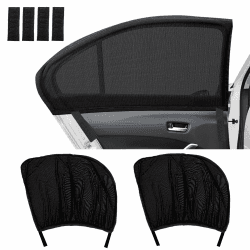 ZUOQIANG 2 Pcs Sonnenschutz Auto Baby, Auto Sonnenschutz Kinder, Auto Fenster Sonnenschutz Elastisch, Universal Sonnenblende Auto Kinder, Autoscheiben Sonnenschutz, Auto Sonnenschutz Seitenscheibe