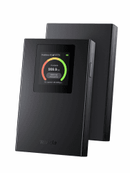 Tenda Mobiler WLAN Router mit LCD-Anzeige, Wi-Fi 6 Tragbarer Hotspot, 2100mAh Akku, USB-C-Port, Plug & Play, WPA3, 4G-Modem, MiFi, Mini-Größe, kompatibel mit entsperrter Nano-SIM-Karten, MF6