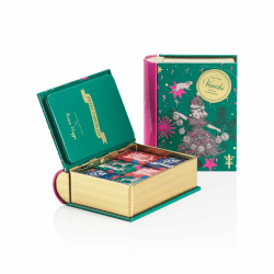 Venchi – Weihnachtskollektion – Grünes Mini-Buch mit verschiedenen Granblend-Pralinen, 126 g – Weihnachtsmotive – Geschenkidee – Glutenfrei