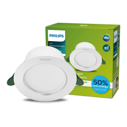 Philips Diamond Cut ultraeffizientes Downlight, 1 x 2,2 W, Durchmesser 90 mm, neutralweiß, weiß