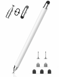 Tablet Stift MEKO 3-in-1 Magnetischer Touchscreen Stift, Faser Gummi Disc Stylus Touch Pen für alle Tablets/Handys wie iPhone/iPad/Pro/Mini/iWatch/Samsung/Huawei/Xiaomi/Surface/Chromebook usw.