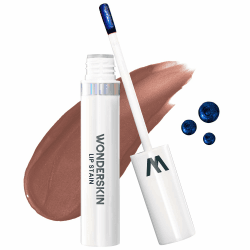 Wonderskin Wonder Blading Lip Stain Peel Off Masque – Langlebige, Wasserfeste Und Übertragungssichere Braune Lippentönung, Mattes Finish, Peel Off Makeup (Hush Masque) Hush Stain & Go
